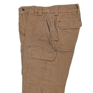Duluth Trading Co Pants Men's 31x32 Brown Cargo Heavy Canvas Workwear Utility